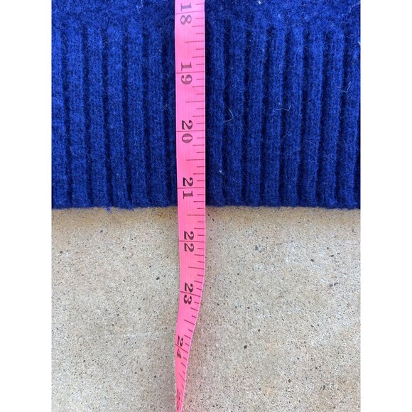 Vintage Polo Ralph Lauren Navy Wool Sweater L Crewneck Long Sleeve A4 - Picture 5 of 5